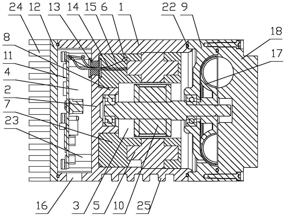 Stator potting type hydrogen circulating pump and manufacturing method thereof