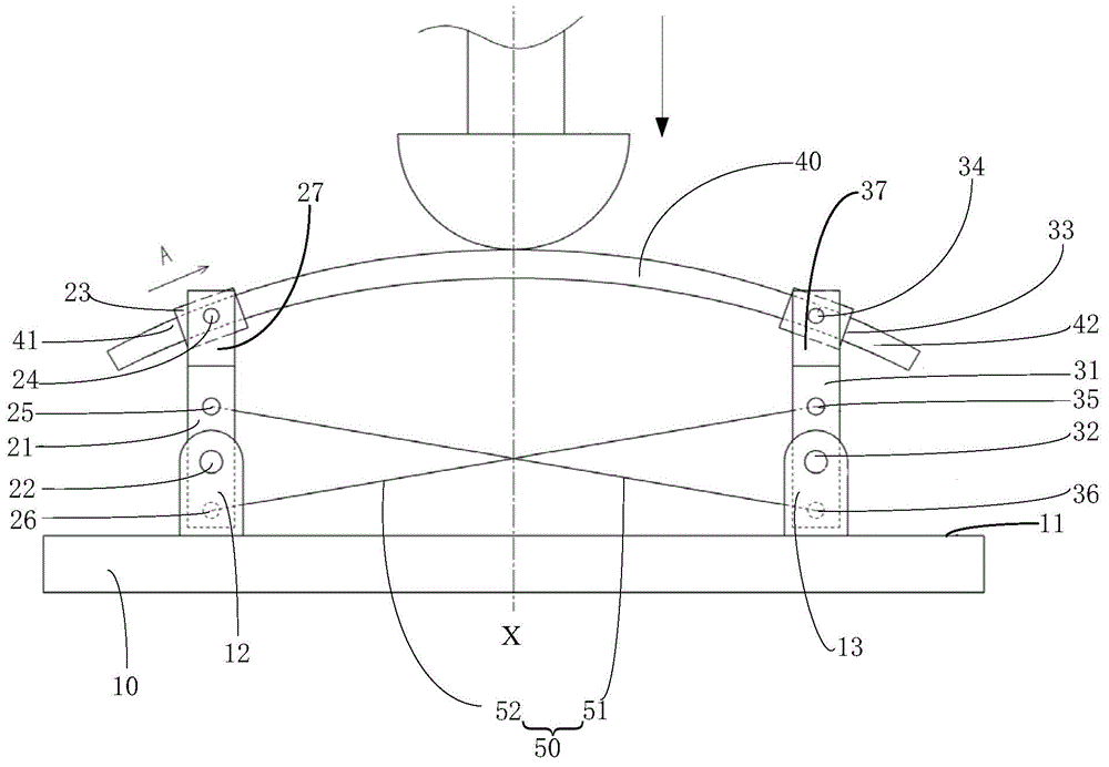 Device for measuring mechanical property of test piece