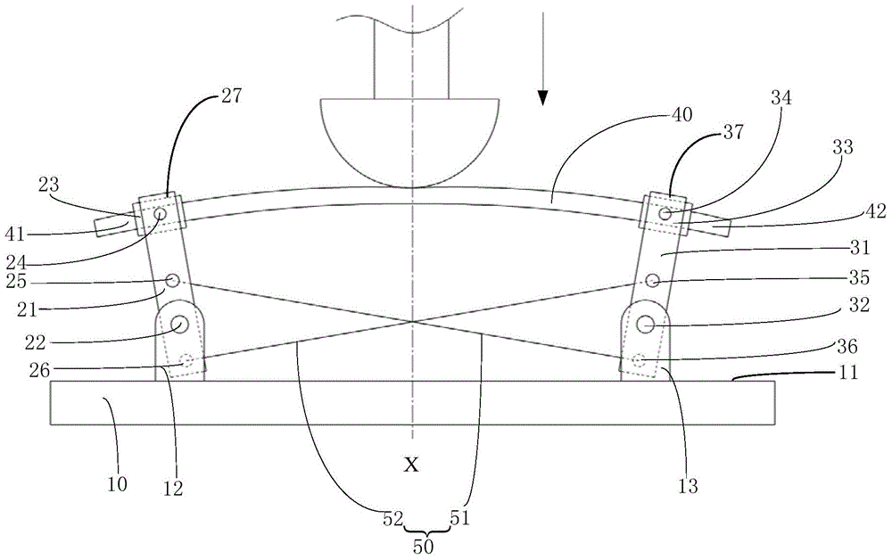 Device for measuring mechanical property of test piece