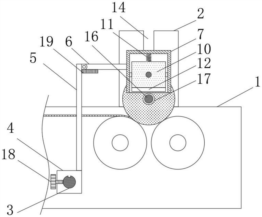 A positioning mechanism for textile cloth winding device