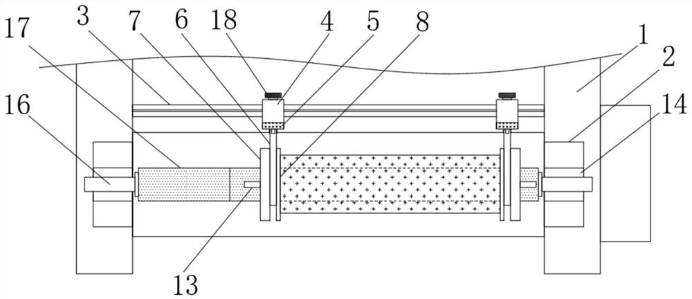 A positioning mechanism for textile cloth winding device