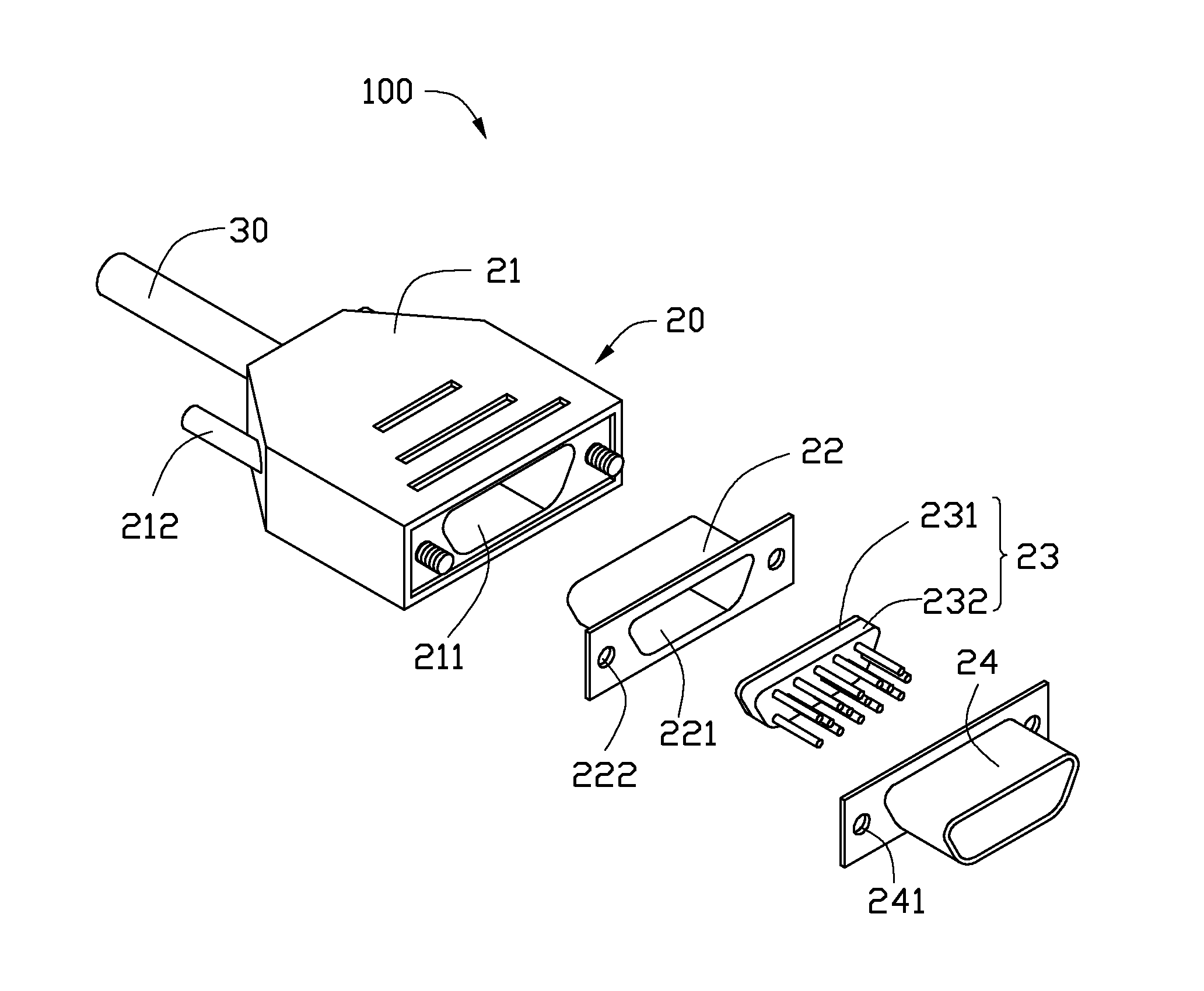 Video graphics array connector