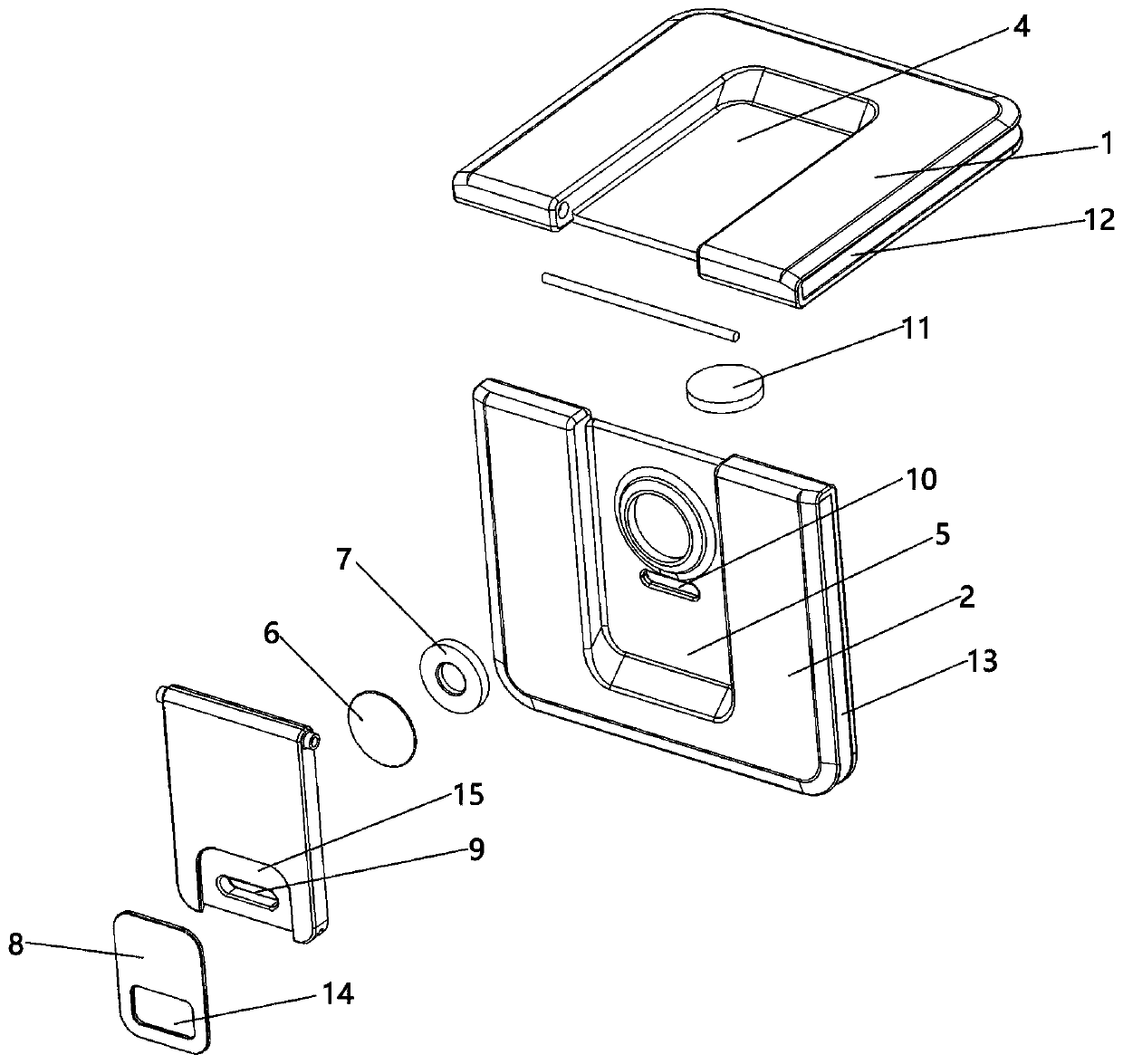 Magnetic attraction lock catch