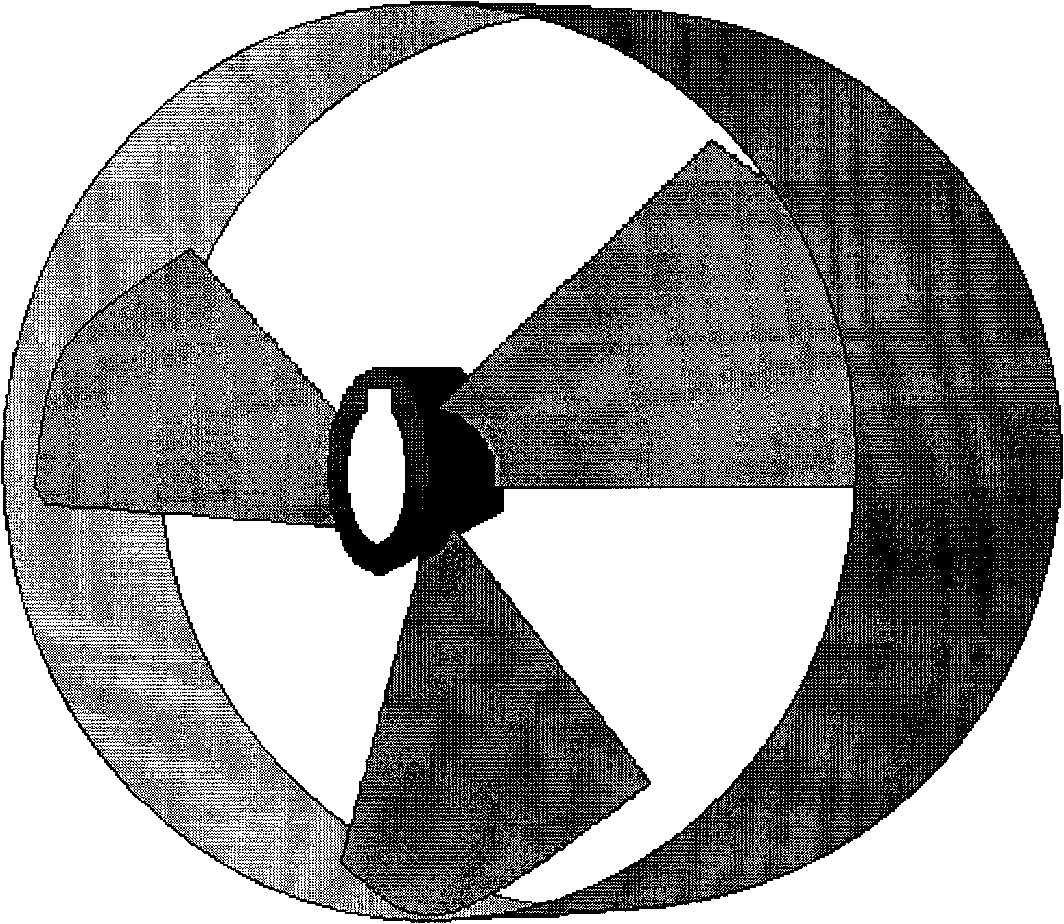 Marine thruster with flow restraining rings