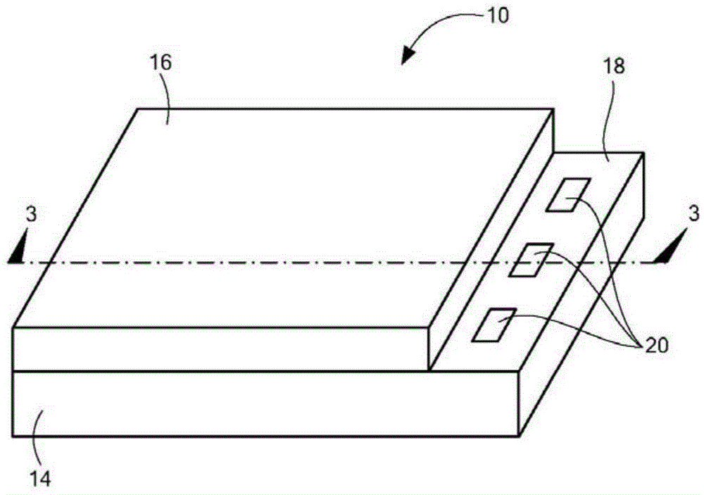 MEMS switch with internal conductive path