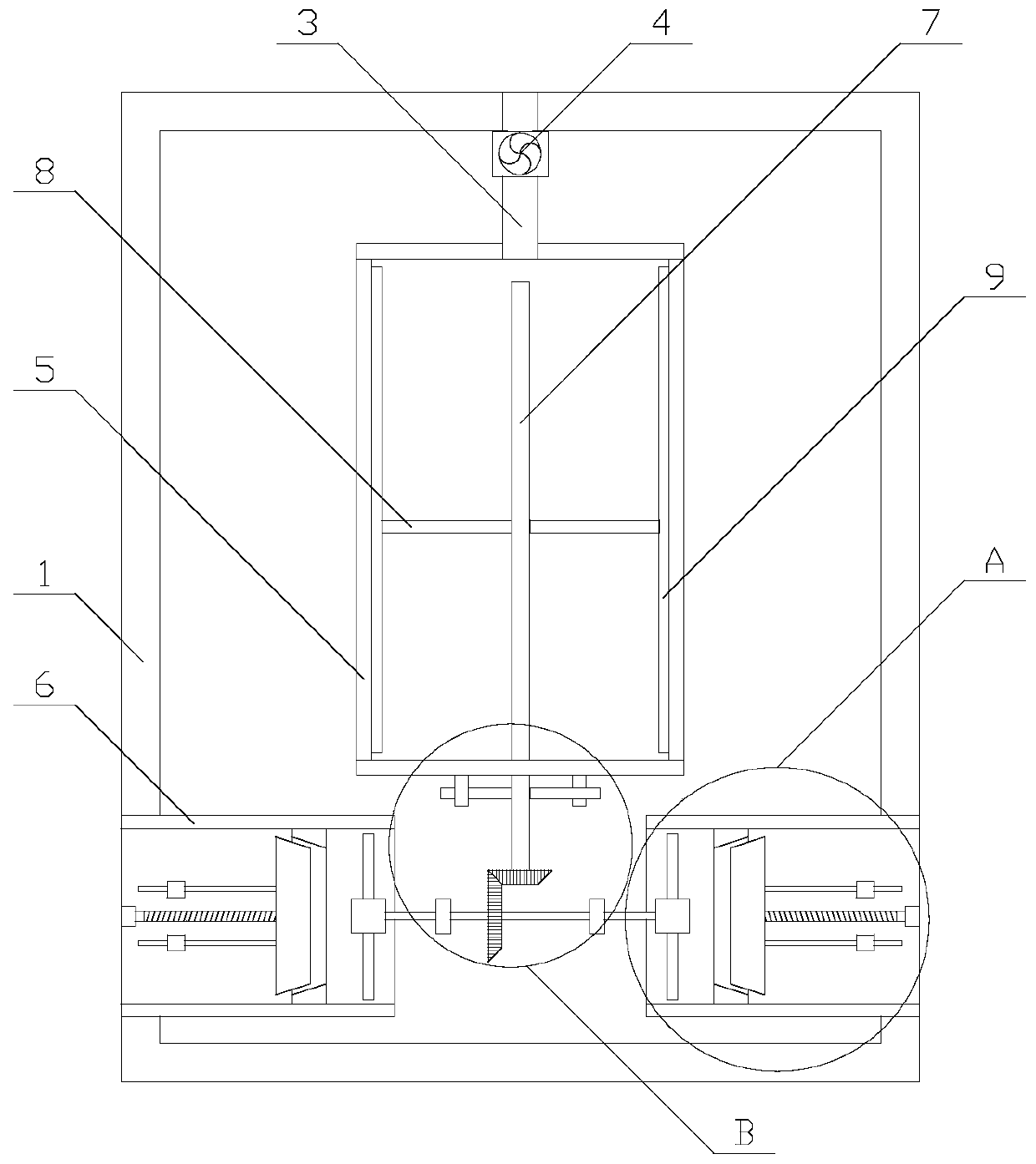 Household air purifying device with dust removing function