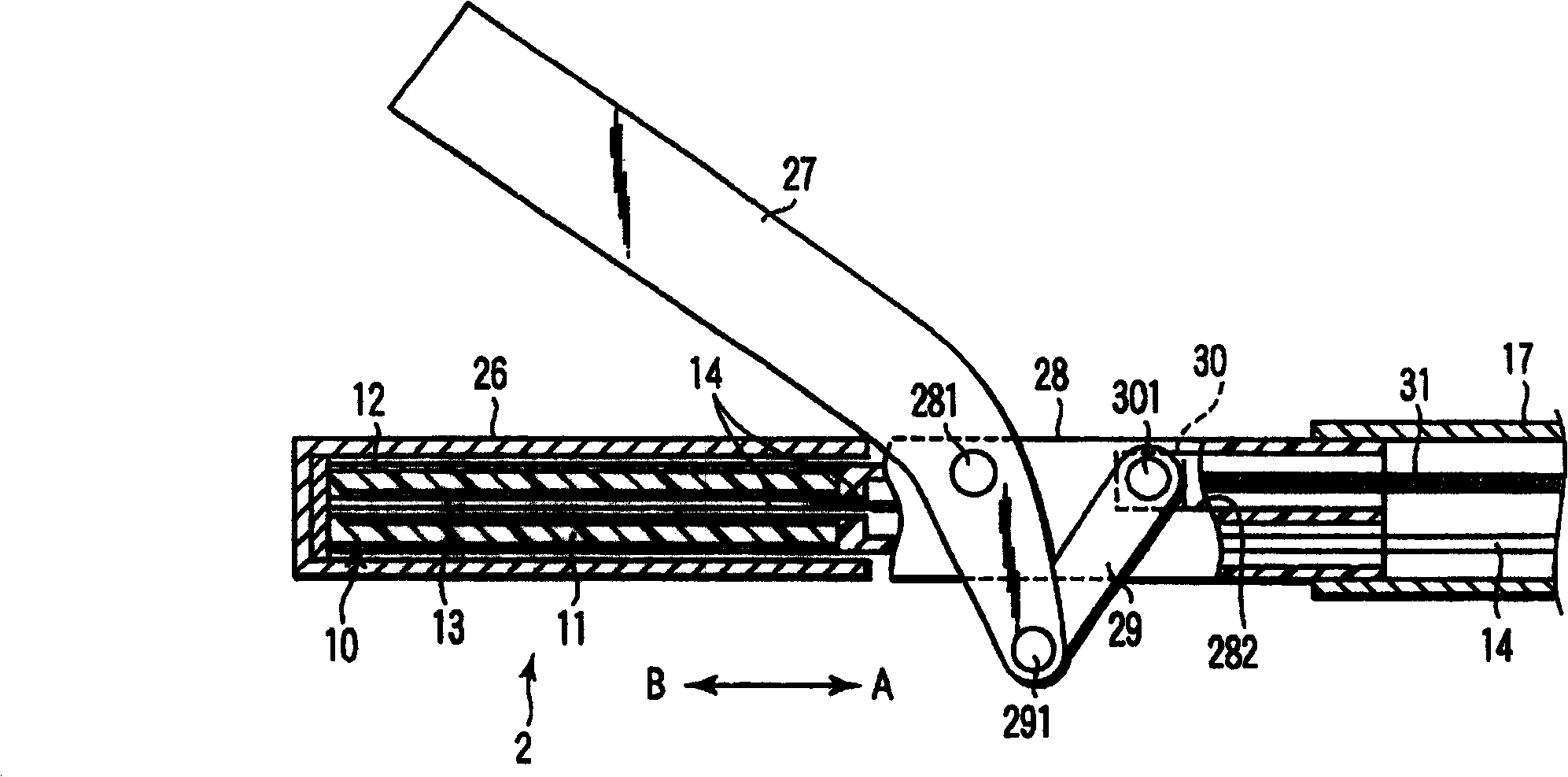 Ultrasonic treatment device