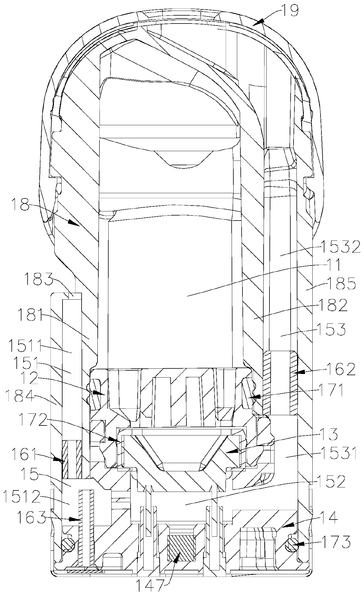 Electronic atomizing device and atomizer thereof