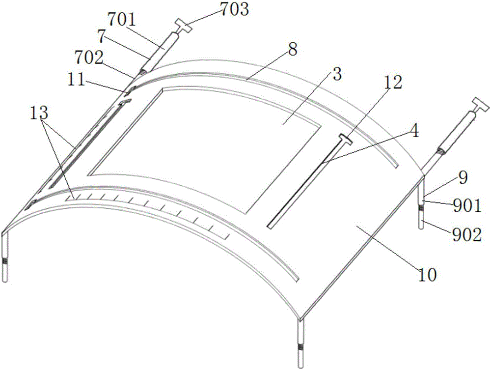 Ultrasonic fixing rack for ultrasound-guided neck nerve block and vascular puncture