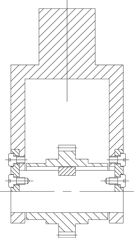 Force transferring connection structure of columnar component and platy component