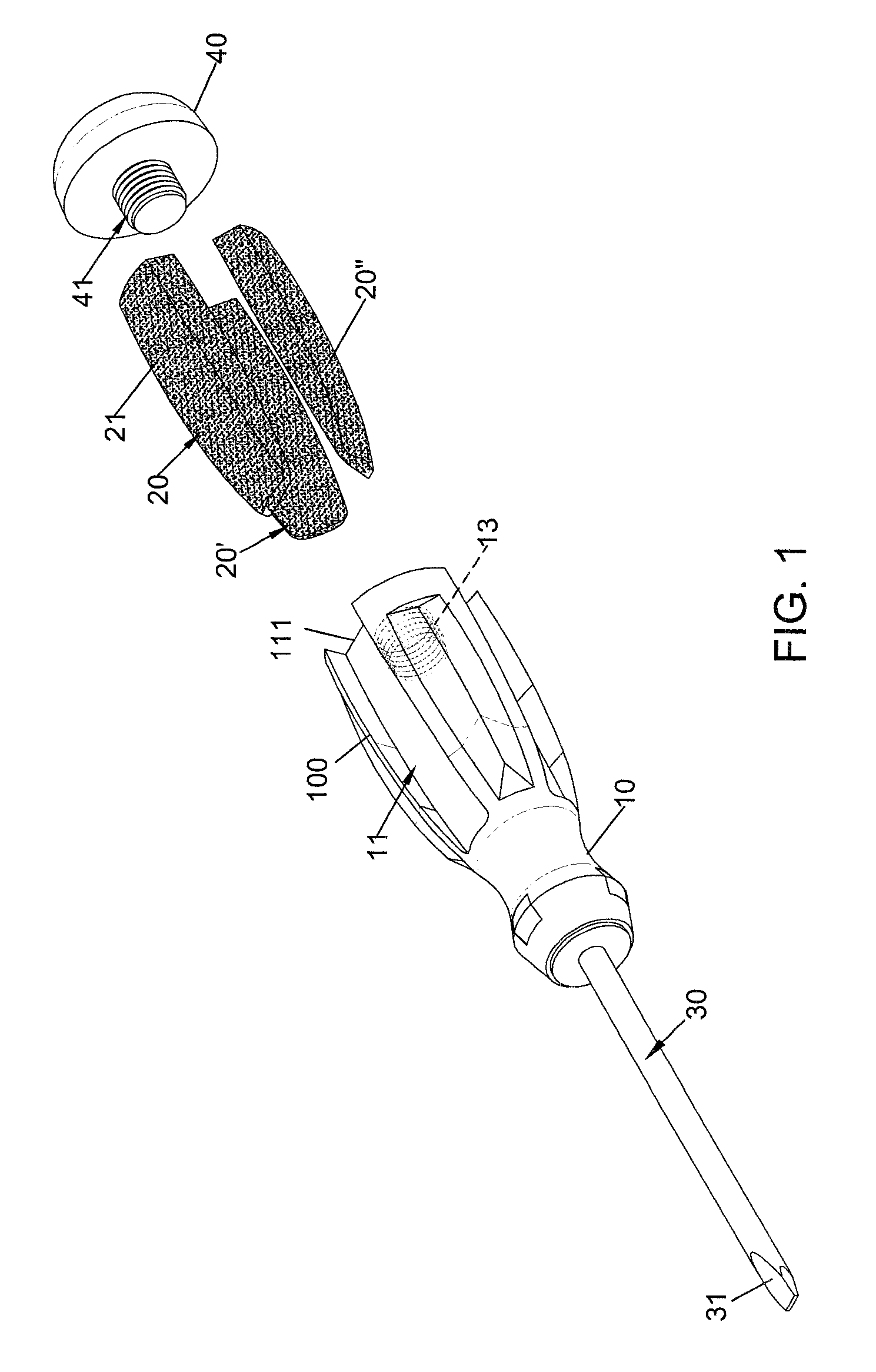 Handle of a hand tool having grinding capabilities