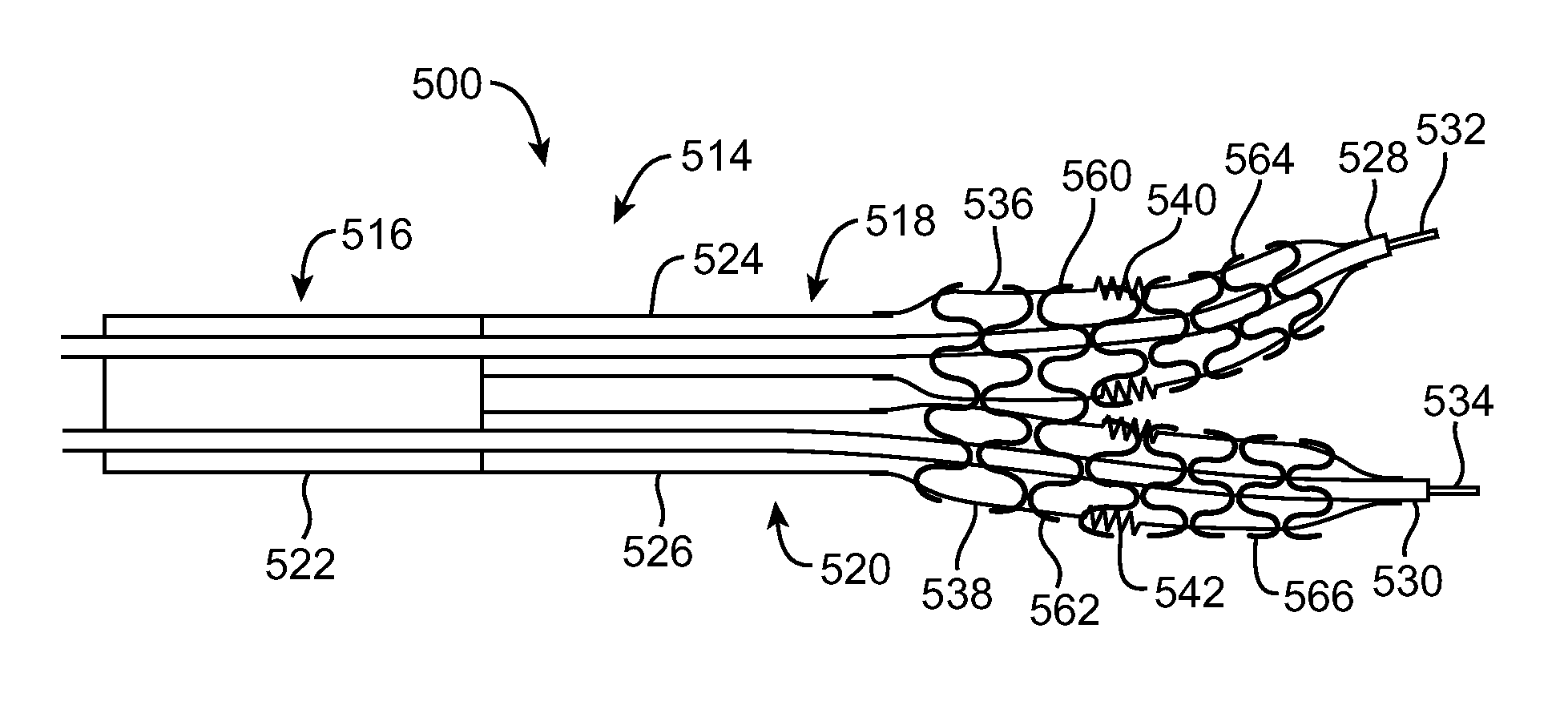 Bifurcated Stent with Variable Length Branches