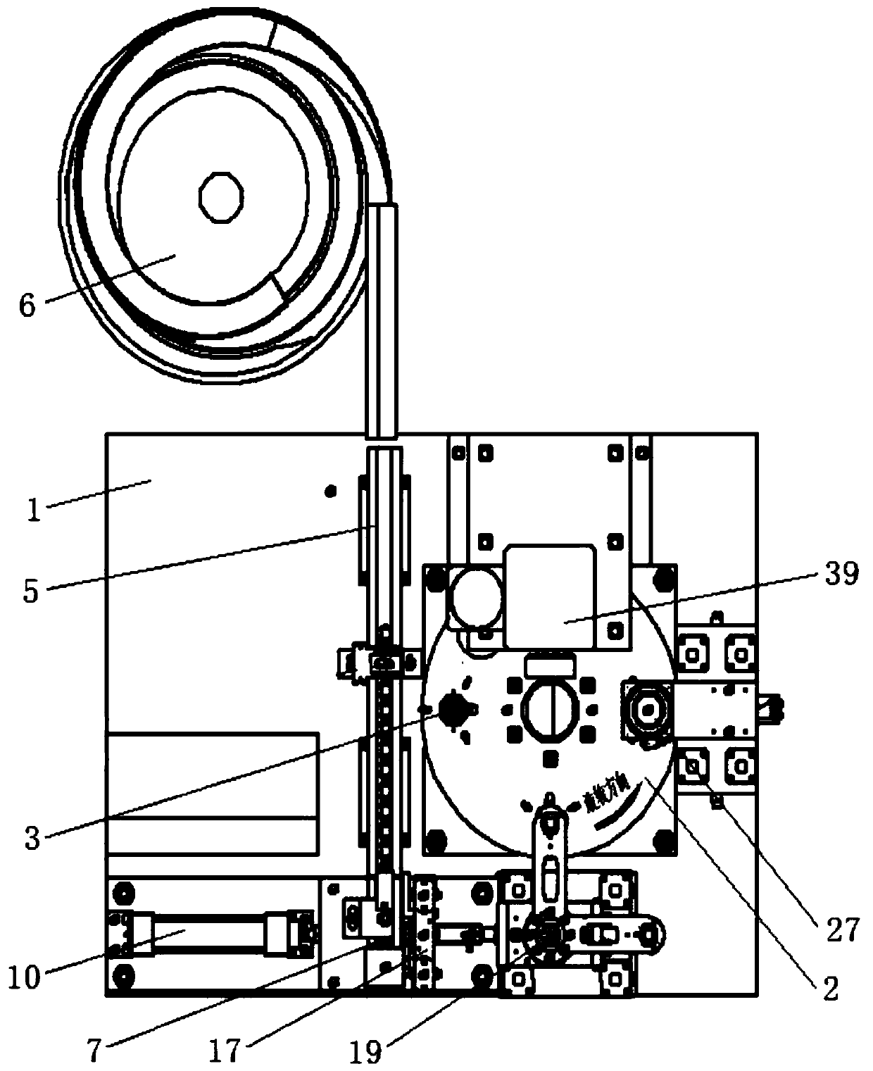 Plane thrust ball bearing automatic ball injection riveting machine