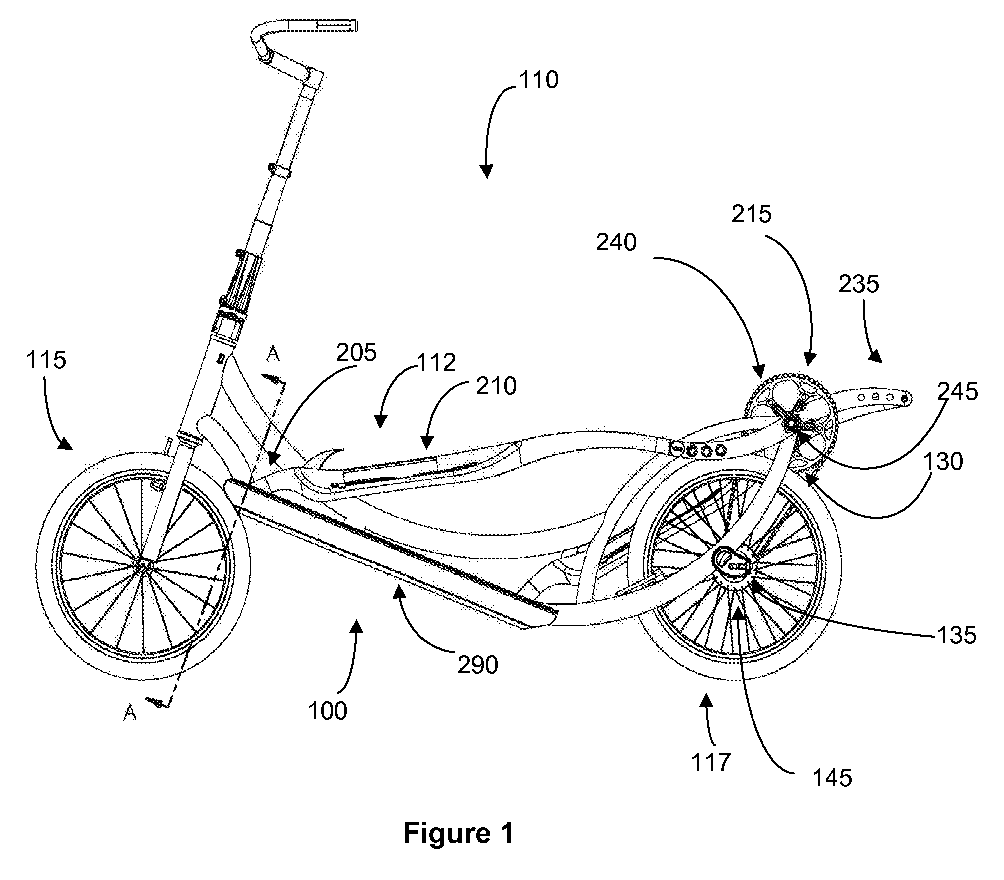 Interlocking Guide Tracks for Elliptical Bike and Method of Use