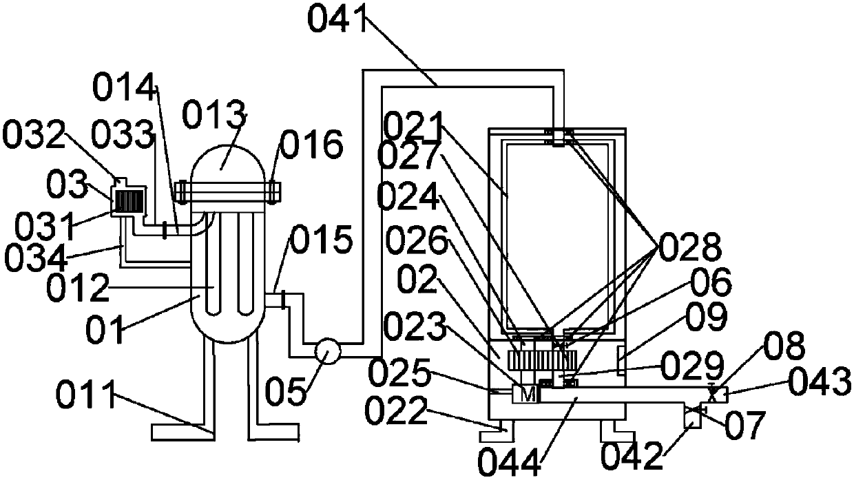 Pretreatment device for refining biodiesel oil by adopting illegal cooking oil