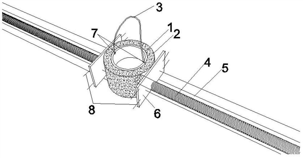 A construction method of concrete rainwater well using steel pipe as inner mold