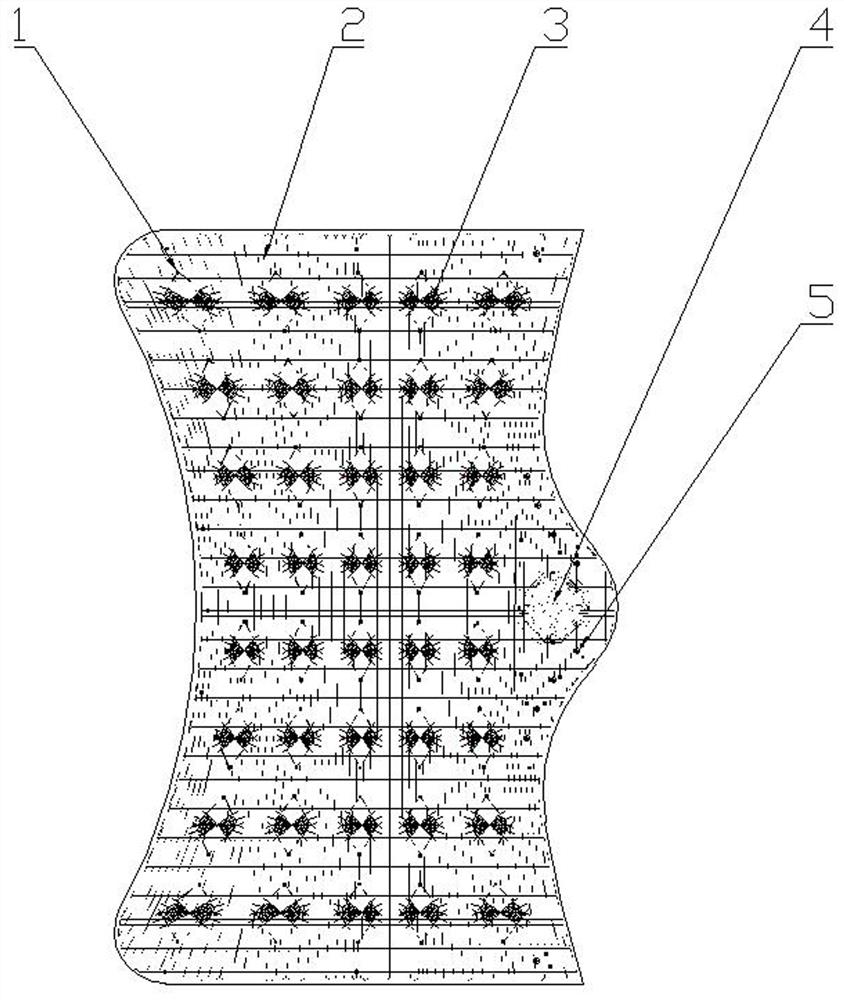 Forked column and curved surface grid integrated steel structure roof and installation method thereof