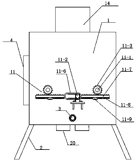 Production specific vibration device for preventing plastic silver powder paint from being solidified