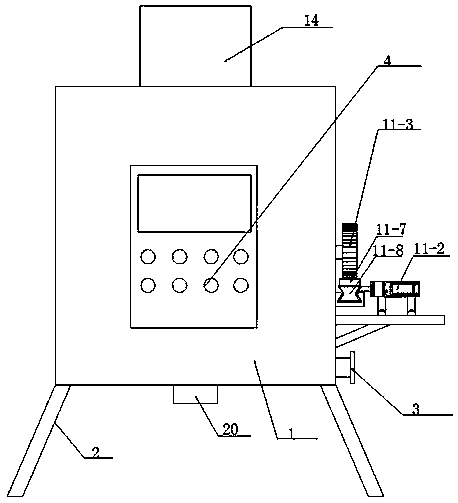 Production specific vibration device for preventing plastic silver powder paint from being solidified