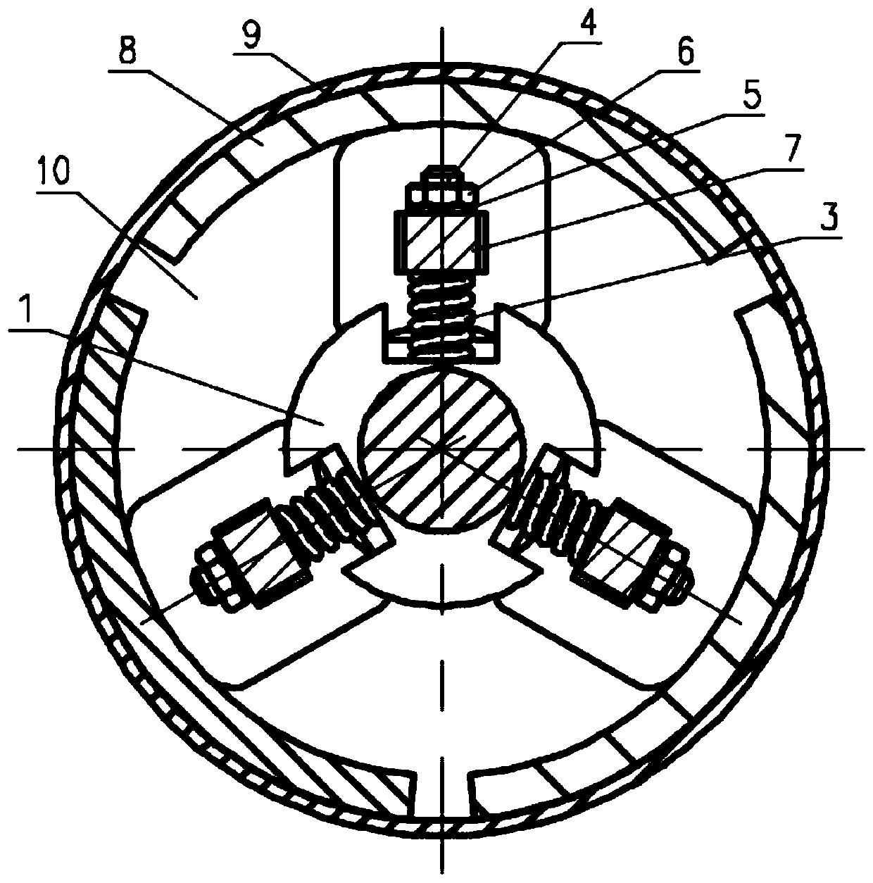 A system and method for clamping the outer wall of thin-walled cylindrical parts by turning