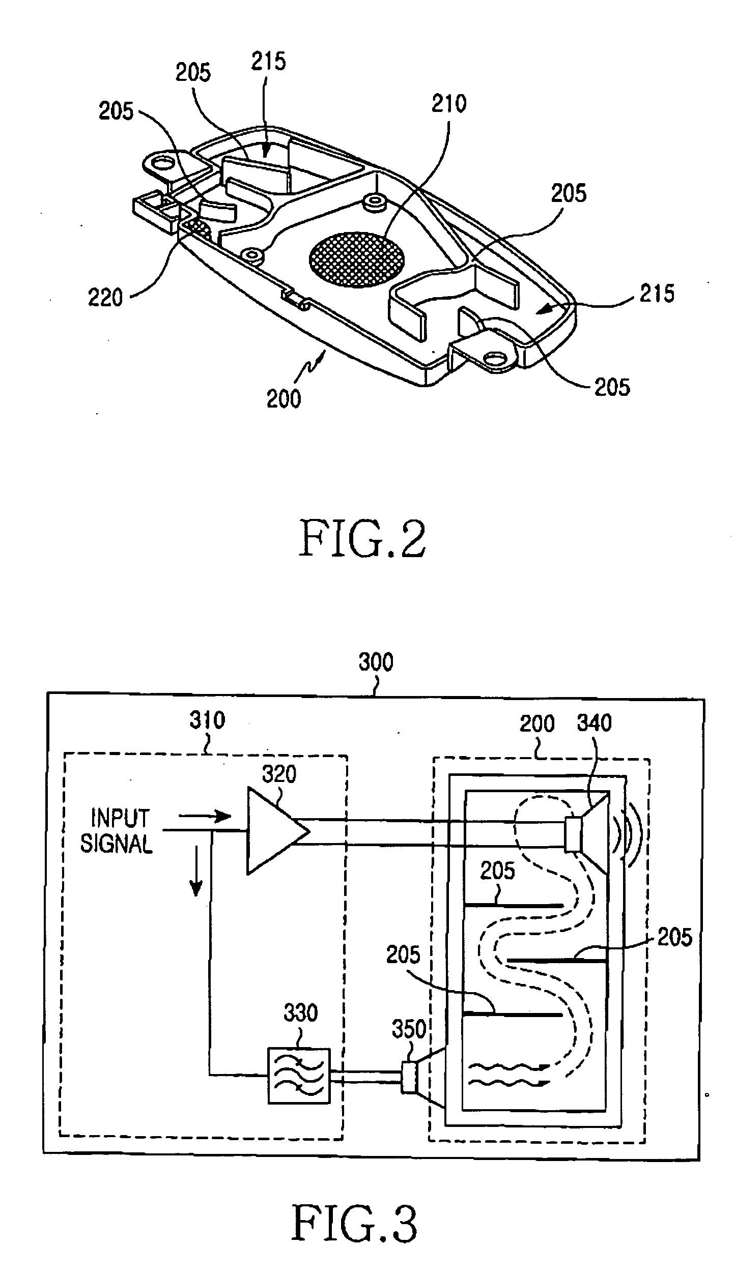 Speaker device of mobile communication terminal for outputting high quality sound