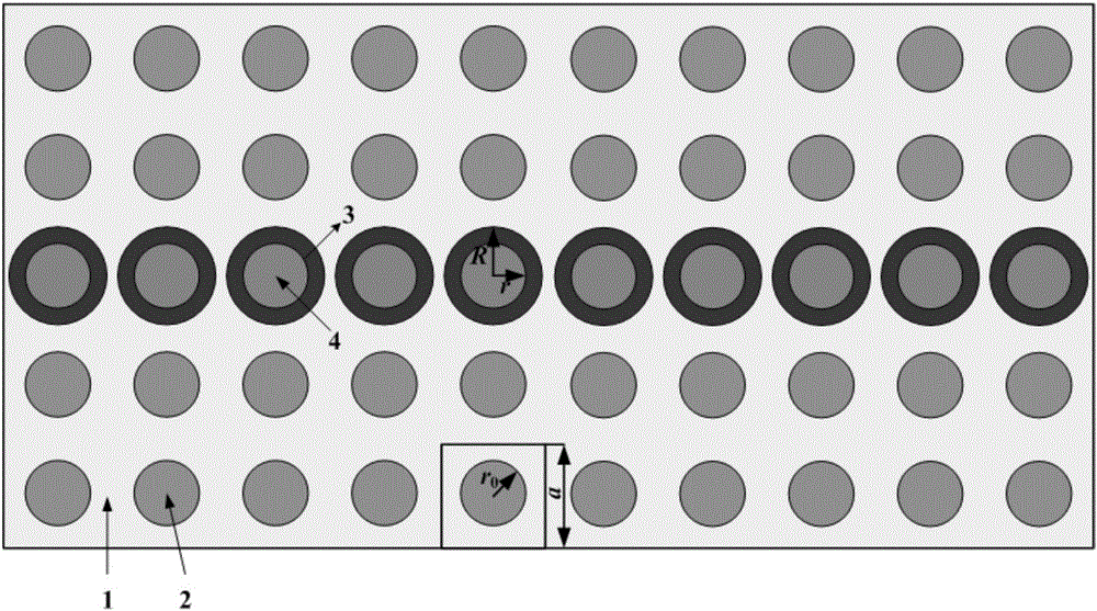 Broadband distributed vibration energy recovery system with composite material line defect photonic crystals