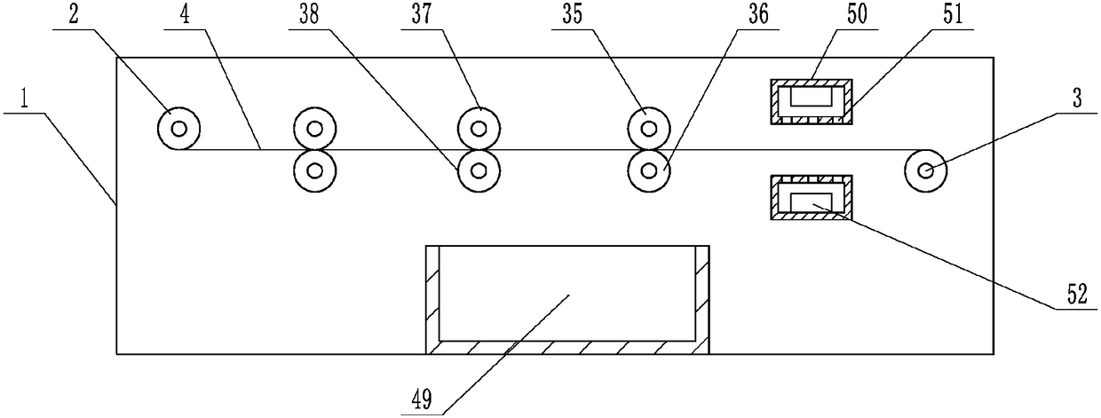 Cleaning device for textile processing