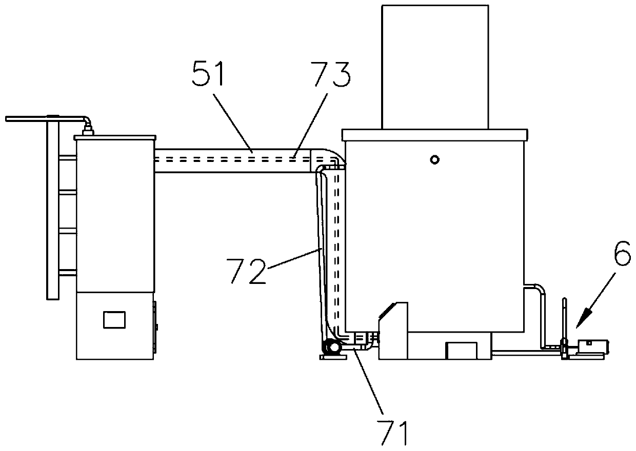 Boiler system with heat energy recovery function and heat energy recovery method of boiler system