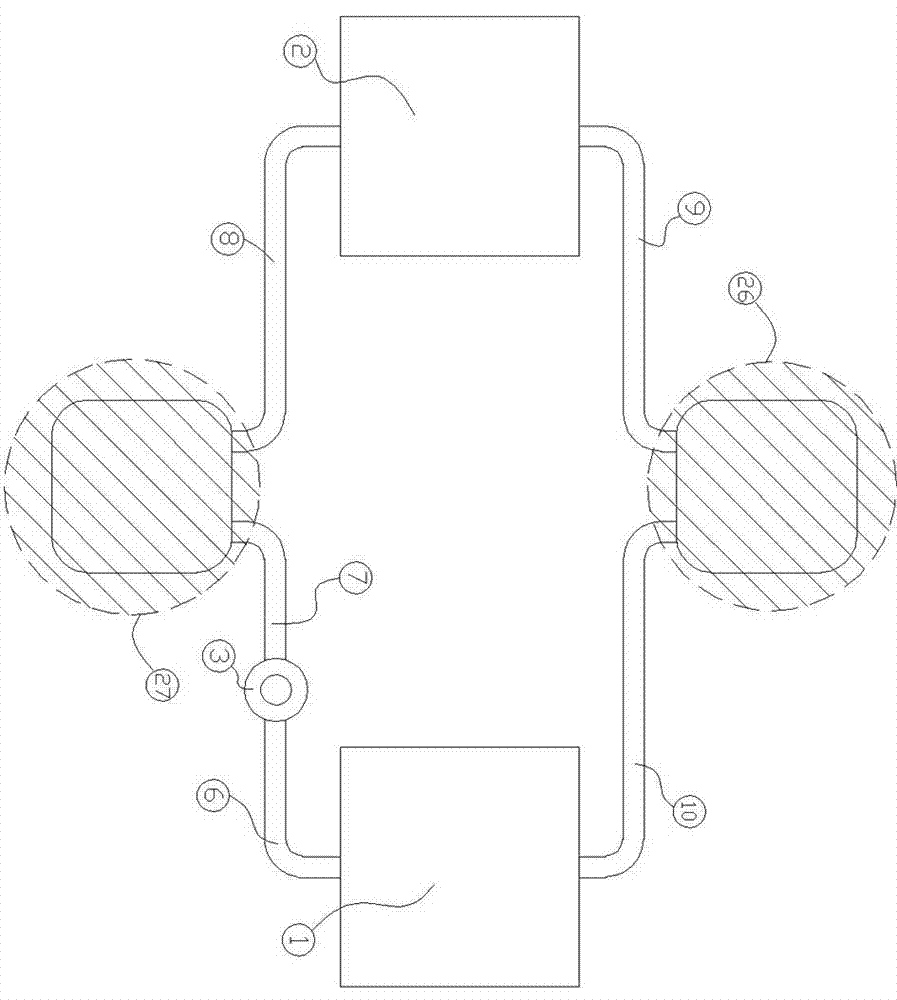 Two-phase flow power heat pipe system