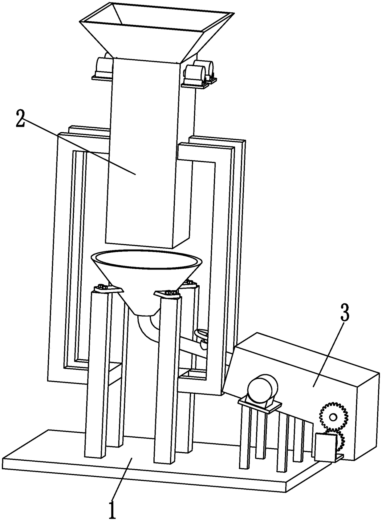 A fully automatic auxiliary processing robot for pig feed