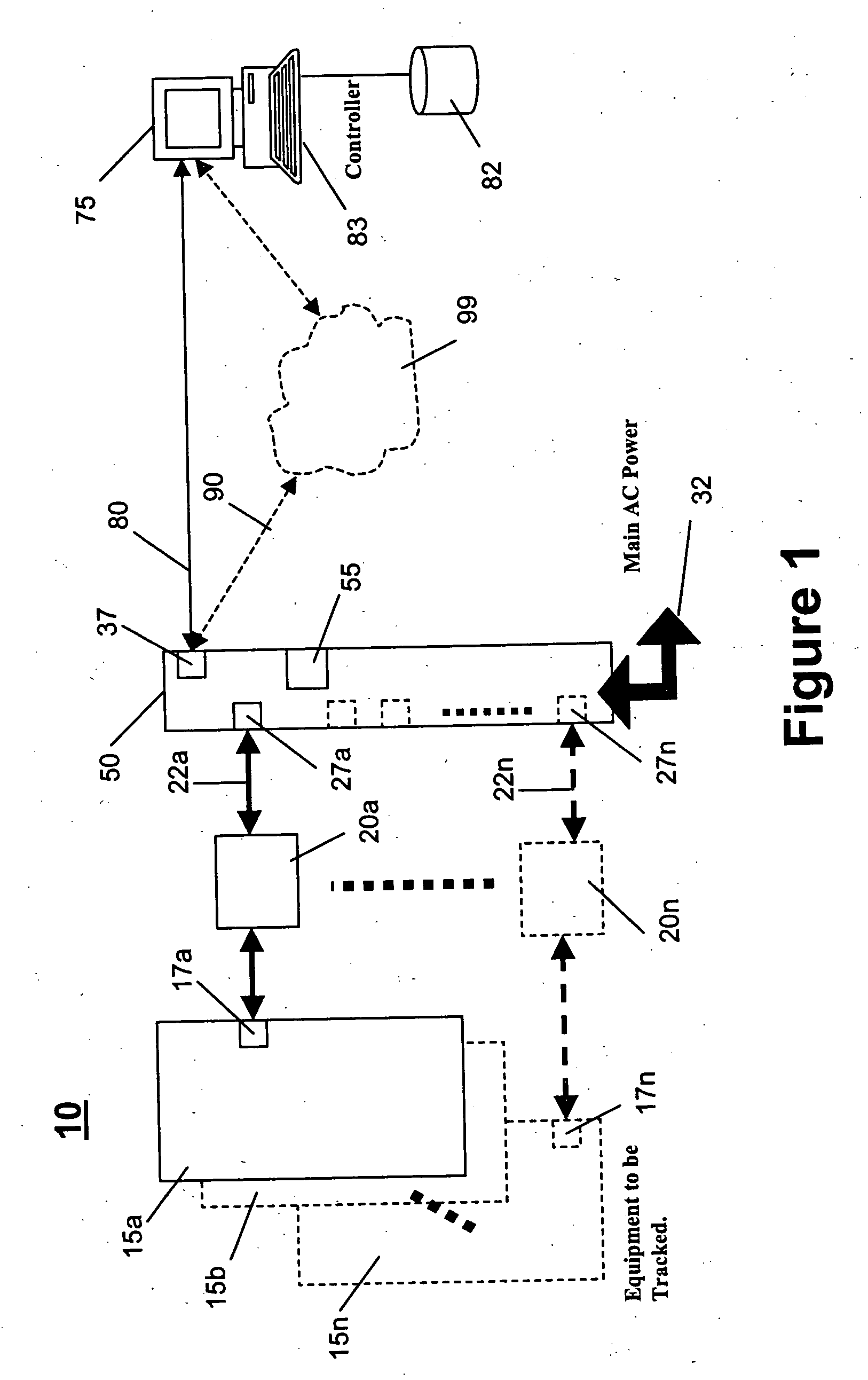 Tracking system and method for electrically powered equipment