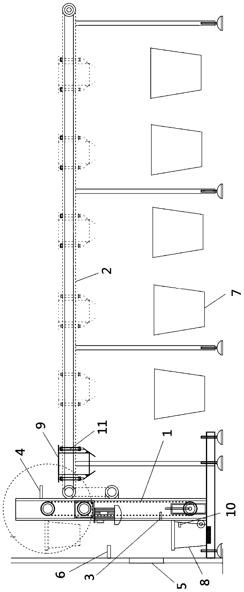 Garbage classification device and garbage classification method