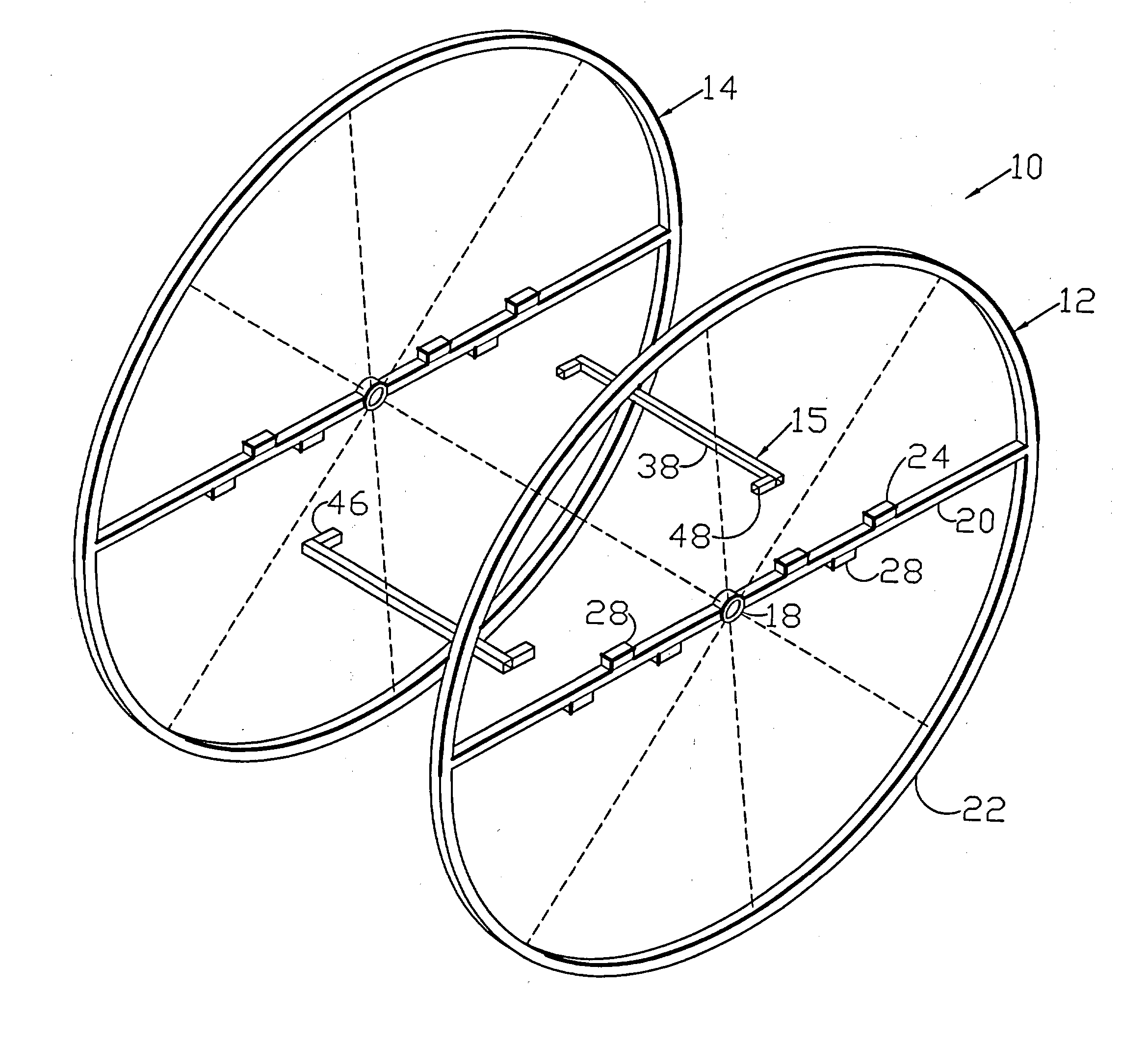 Knockdown, changeable reel system and method