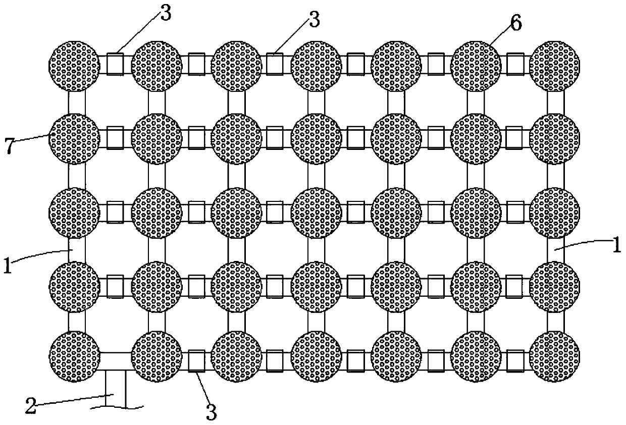 Aeration membrane device