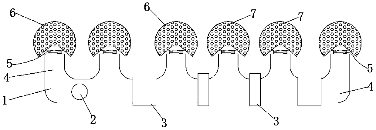 Aeration membrane device