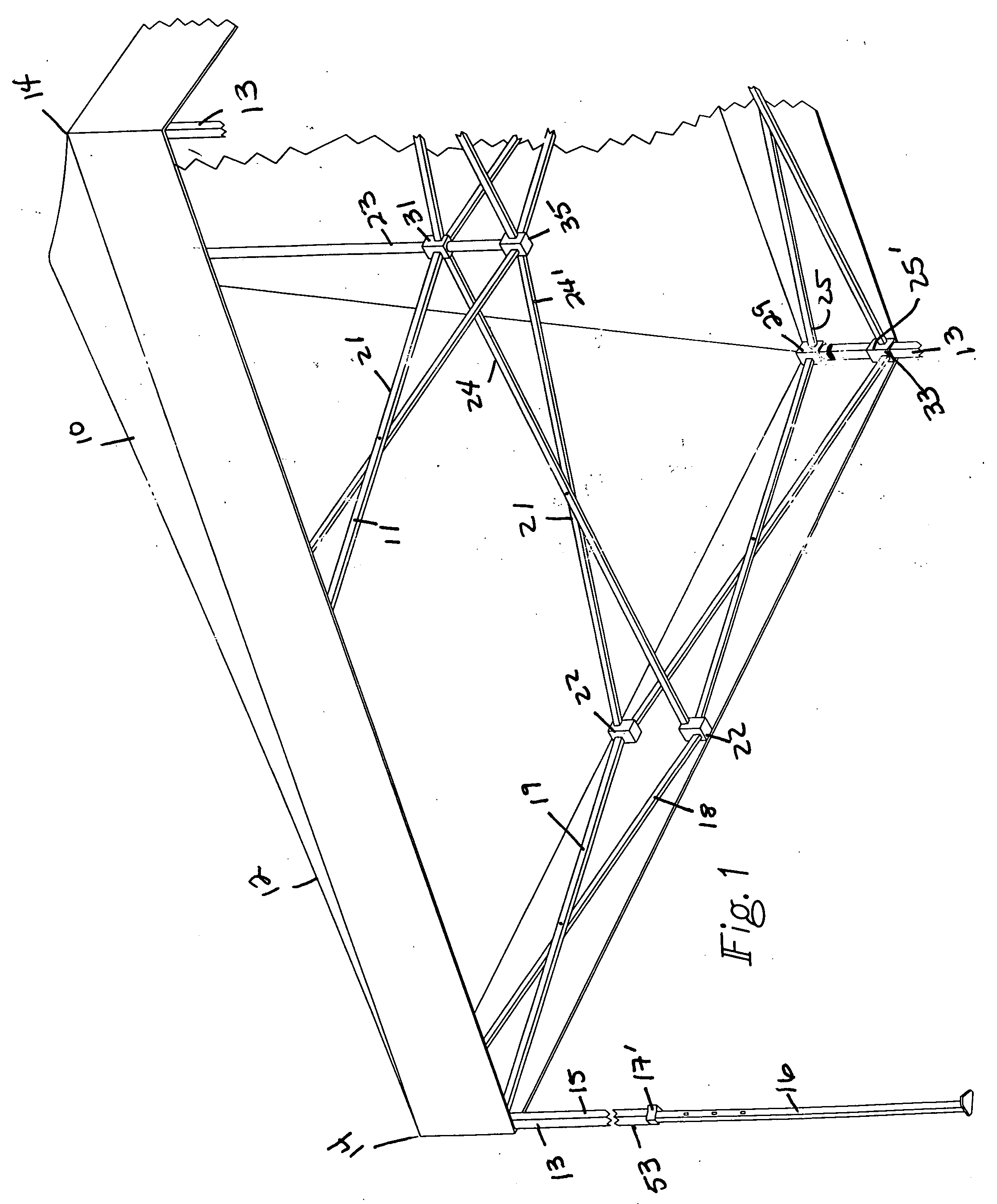 Corner molding and stop assembly for collapsible shelter