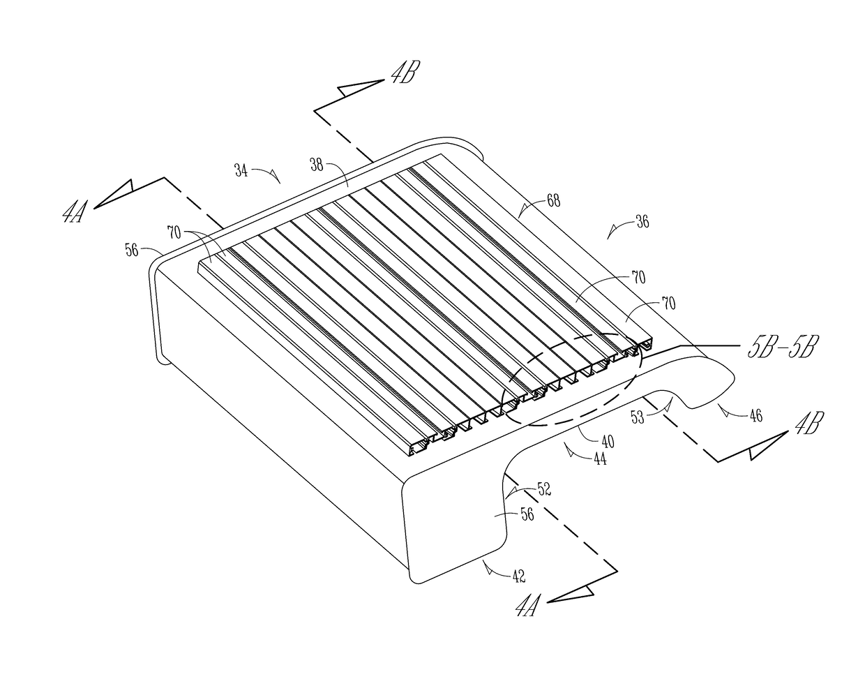 Roof storage and mounting system for utility terrain vehicles