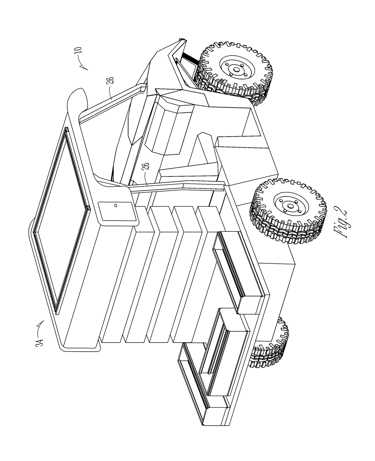 Roof storage and mounting system for utility terrain vehicles