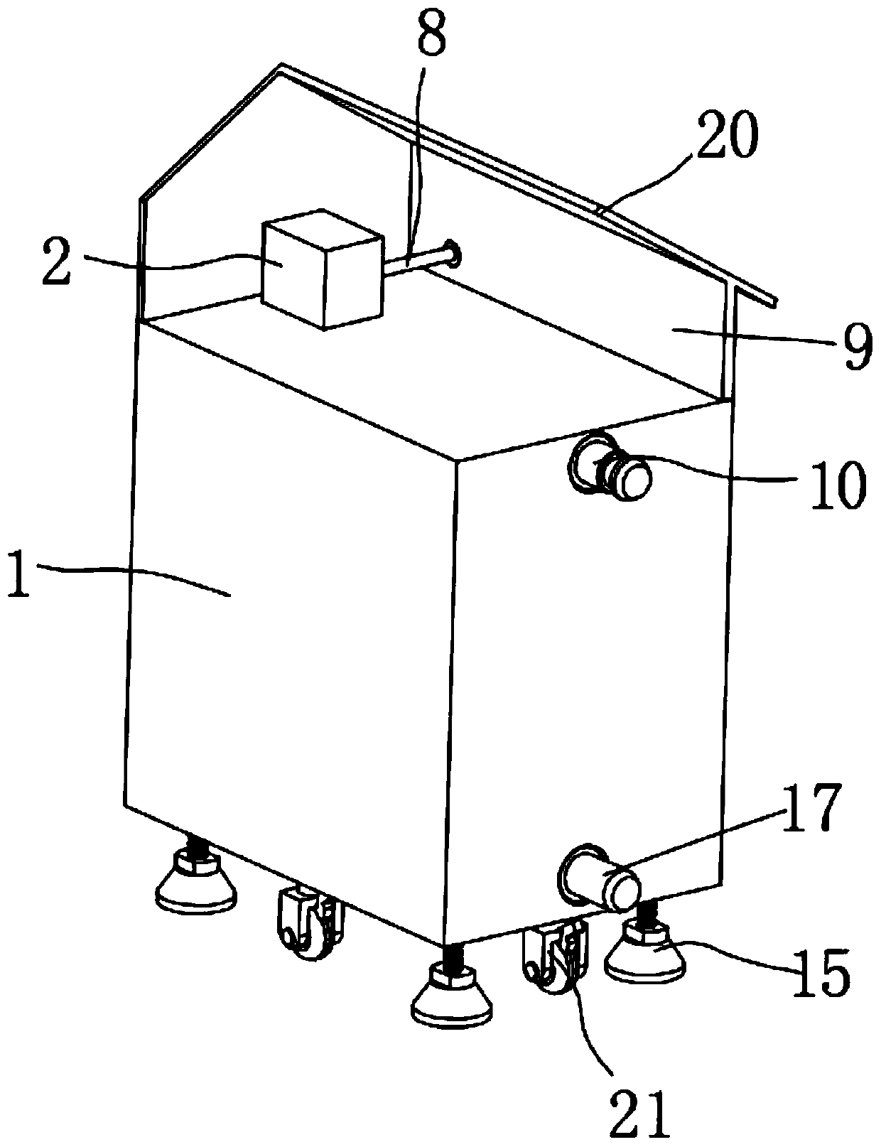 Combined type communication cabinet convenient to assemble