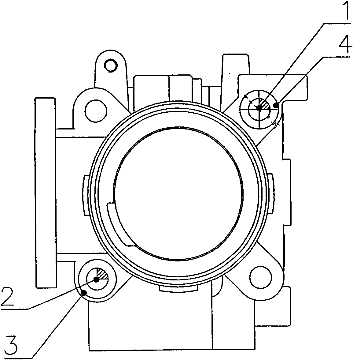 Novel process method for processing throttle body