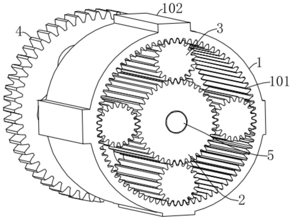 Super-cell and large-range variable stiffness mechanical metamaterial based on planetary gear system