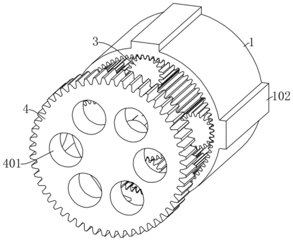 Super-cell and large-range variable stiffness mechanical metamaterial based on planetary gear system