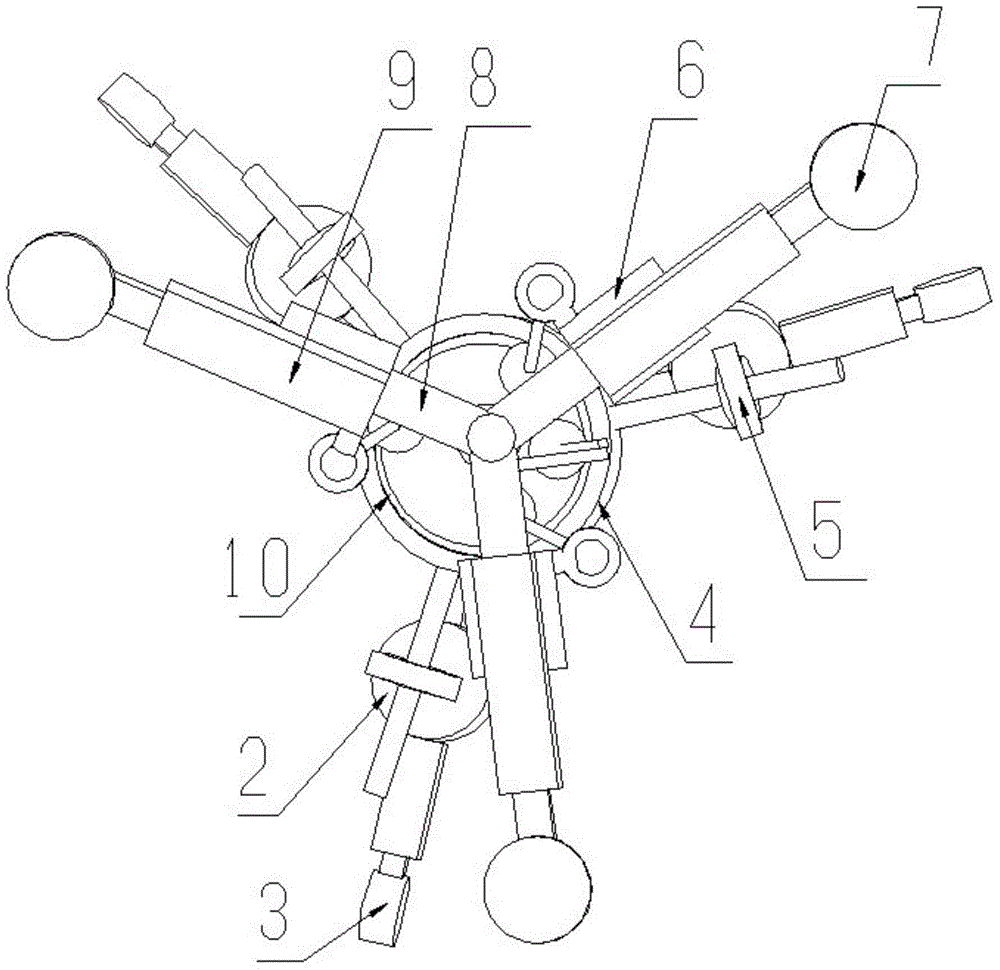 Circulating variable-pitch propeller pipeline robot