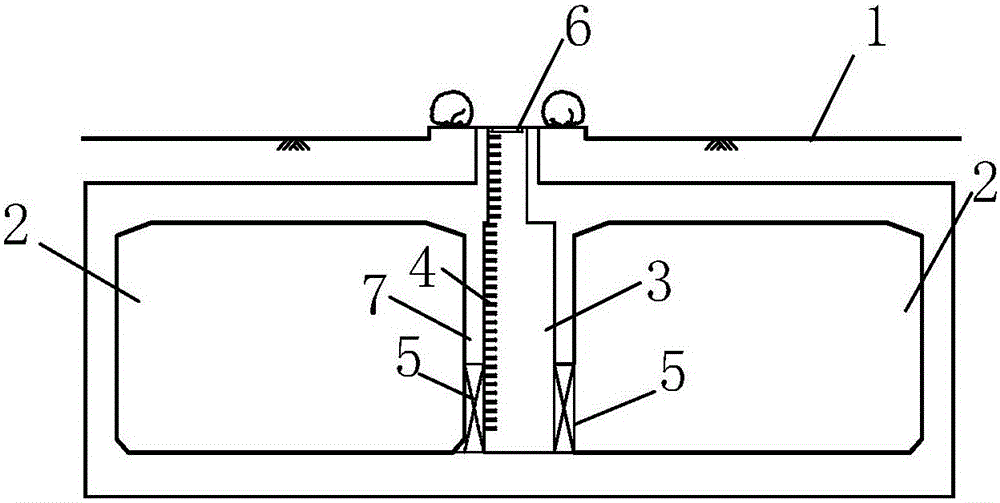 Open-cut method tunnel structure