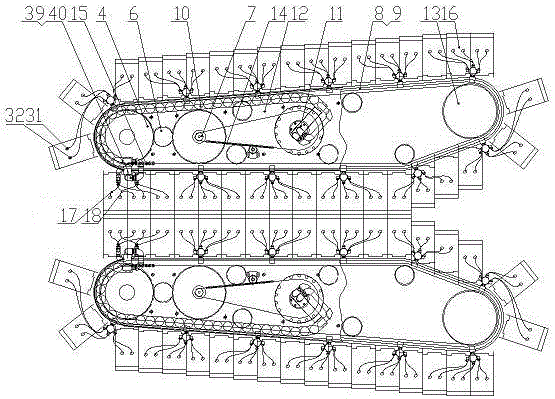 A continuous circulating operation of plastic pipe mold cooling device