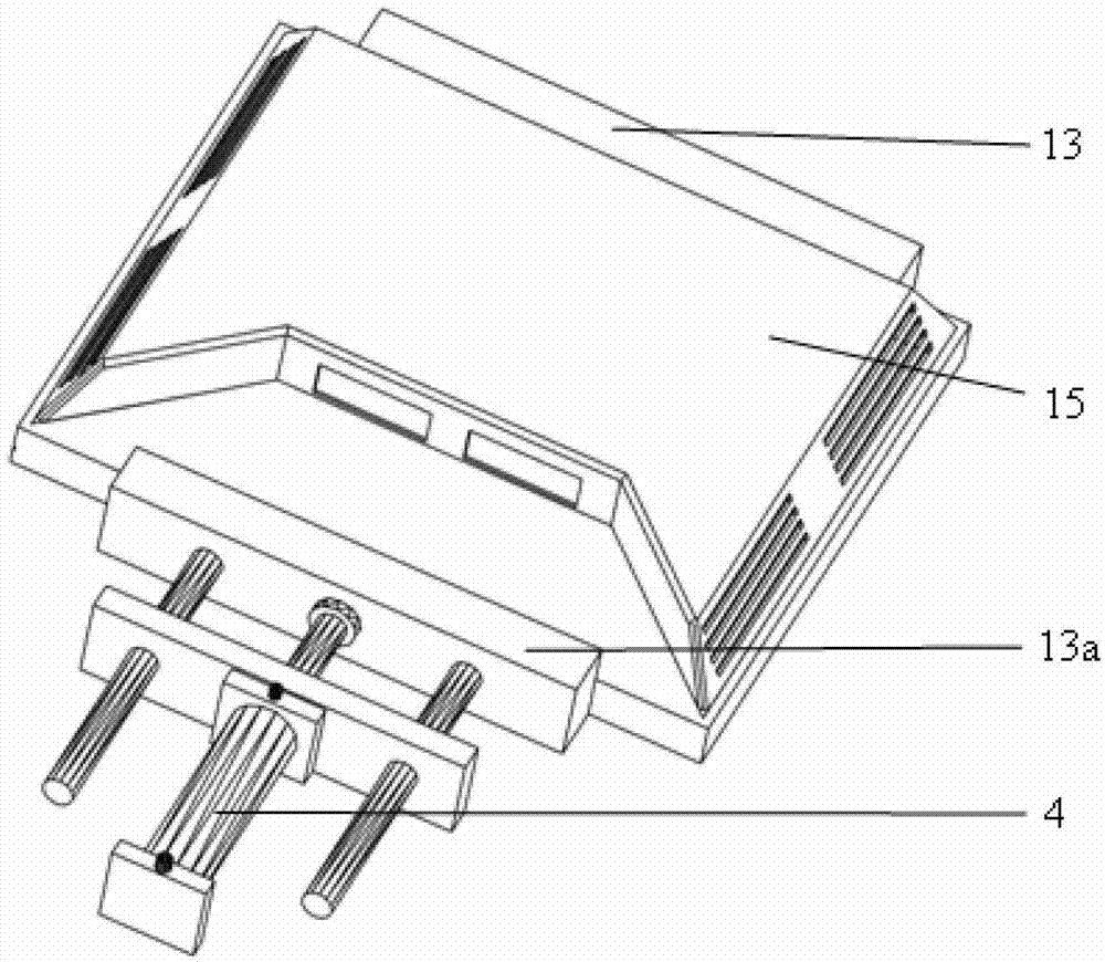 Rapid nondestructive dismantling device for liquid crystal display framework