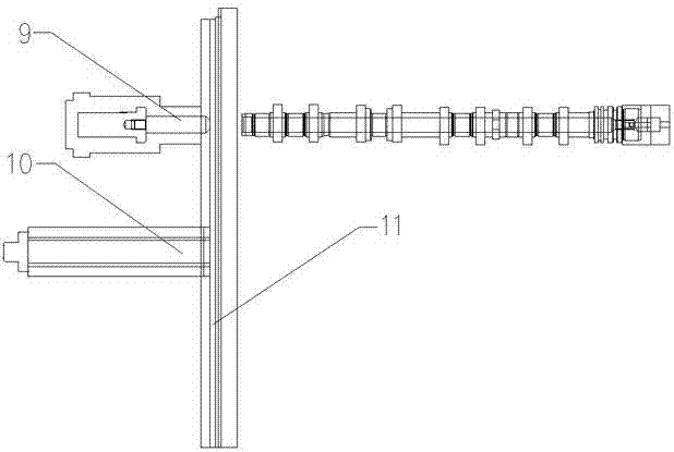 Automatic pressure pin, choke plug and pressure plate system for camshaft