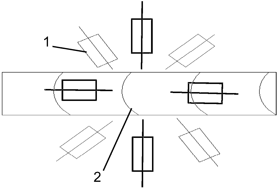 Ultrasonic flaw detection method for identifying hollow-bead defect of submerged arc welded pipe