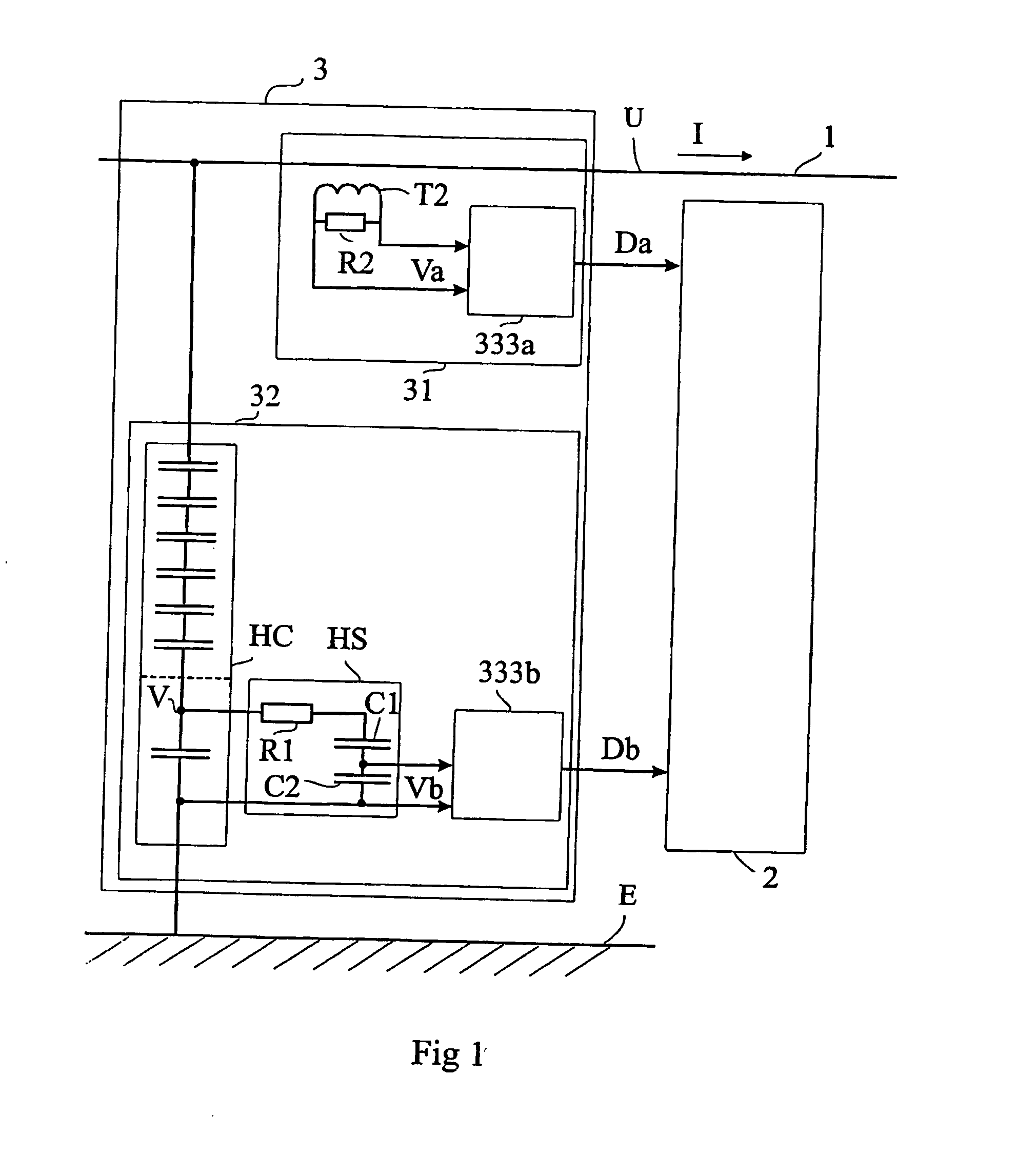 Method and a device for voltage measurement in a high-voltage conductor