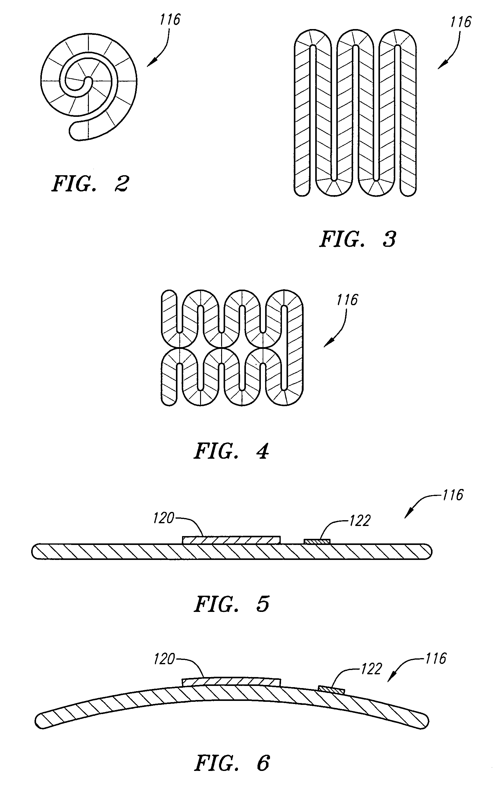 Collapsible/expandable electrode leads